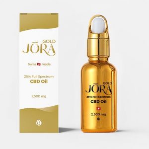 Jōra Gold 25%-os Teljes Spektrumú Étrend-kiegészítő CBD olaj 2500 mg – 10 ml