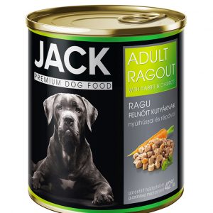 Jack kutya konzerv ragu adult nyúl-répa 800g